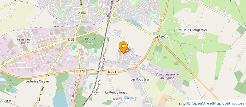 localisation de l'entreprise PRESTIGE CONCEPT  CHATEAUBRIANT