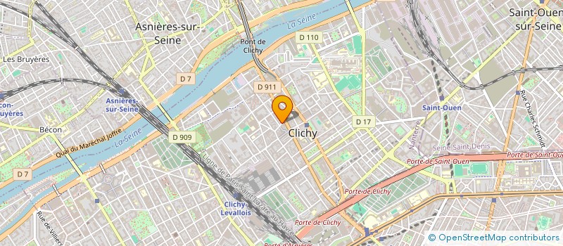localisation de l'entreprise PRESTIGE CONCEPTION à CLICHY