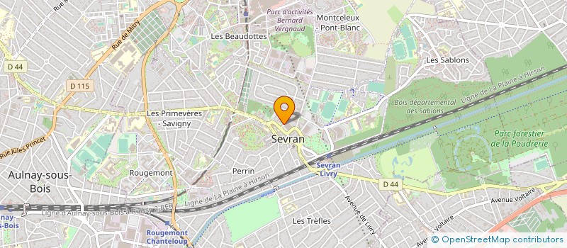 localisation de l'entreprise PRESTIGE CONSTRUCTION à SEVRAN