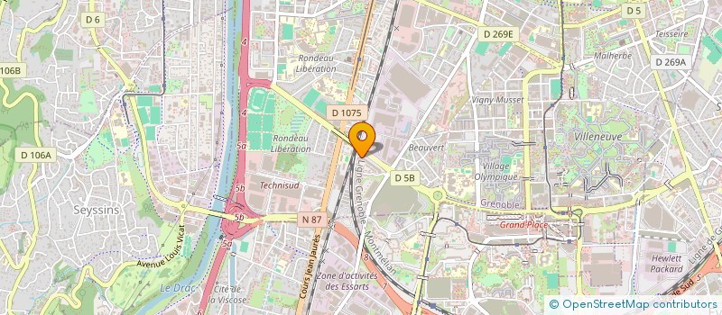 localisation de l'entreprise PRESTIGE CONSTRUCTION  GRENOBLE