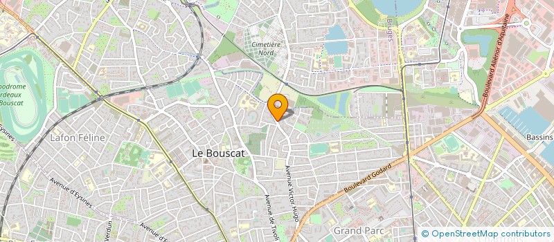 localisation de l'entreprise PRESTIGE CONSTRUCTIONS RENOVATIONS à LE BOUSCAT