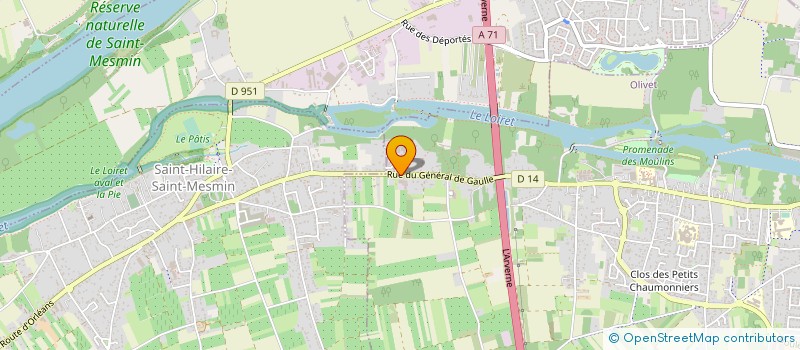localisation de l'entreprise PRESTIGE COUVERTURE à OLIVET