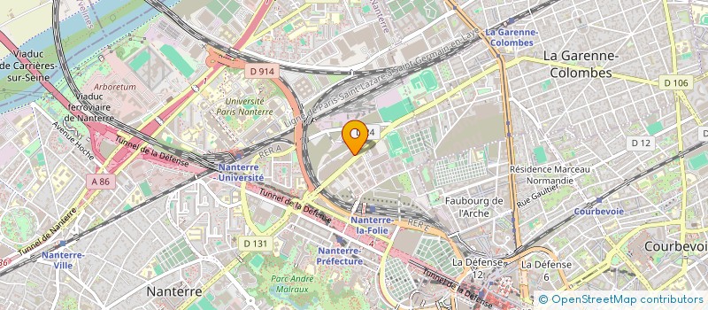 localisation de l'entreprise PRESTIGE COVER  NANTERRE