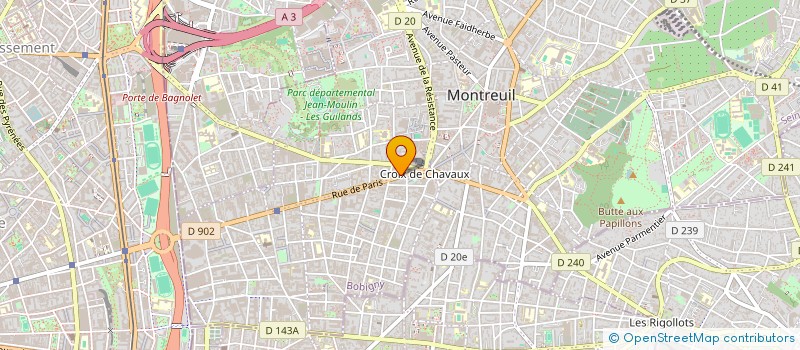 localisation de l'entreprise PRESTIGE CUIR à MONTREUIL