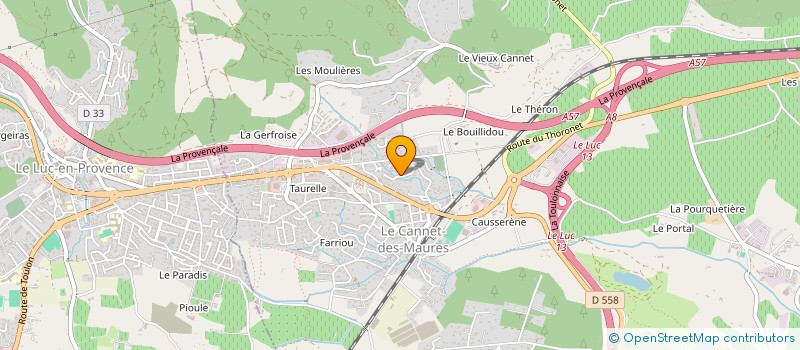 localisation de l'entreprise PRESTIGE CUISINES à LE CANNET-DES-MAURES
