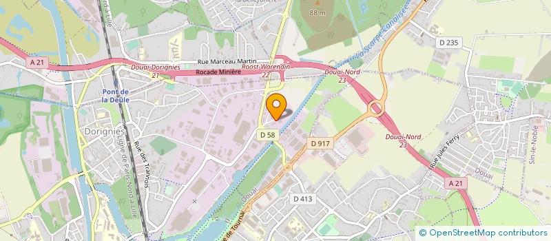 localisation de l'entreprise PRESTIGE D'ORIENT à DOUAI
