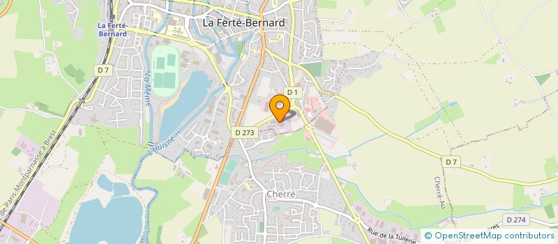 localisation de l'entreprise PRESTIGE DE LA SARTHE à LA FERTE-BERNARD