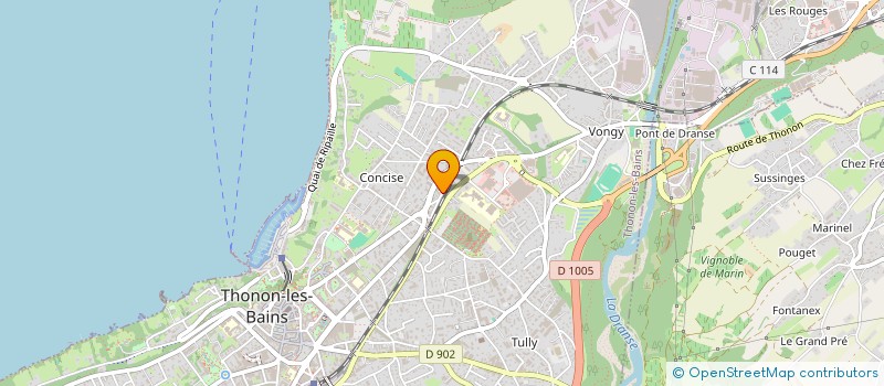 localisation de l'entreprise PRESTIGE DRIVE AK à THONON-LES-BAINS