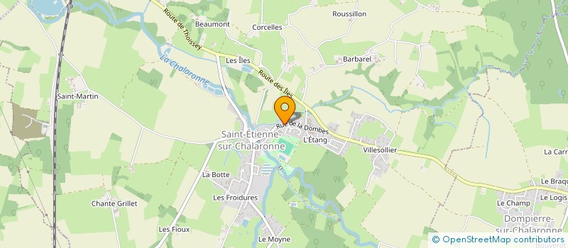 localisation de l'entreprise PRESTIGE DRIVERS BIKE  SAINT-ETIENNE-SUR-CHALARONNE