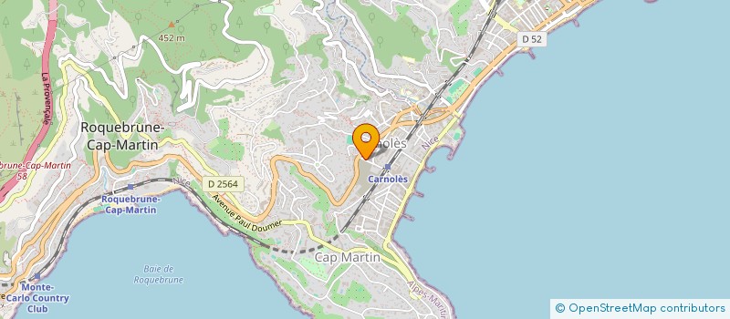 localisation de l'entreprise PRESTIGE EQUITY & CONSULTING à ROQUEBRUNE-CAP-MARTIN