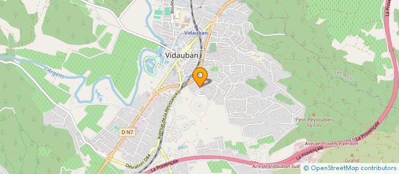 localisation de l'entreprise PRESTIGE ESTHETIQUE à VIDAUBAN