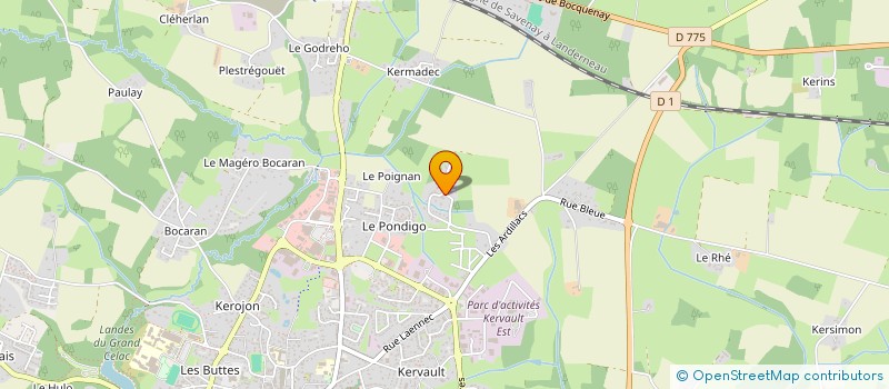 localisation de l'entreprise PRESTIGE ET PASSION  QUESTEMBERT