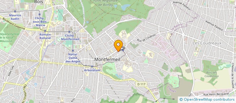 localisation de l'entreprise PRESTIGE EVENT  MONTFERMEIL