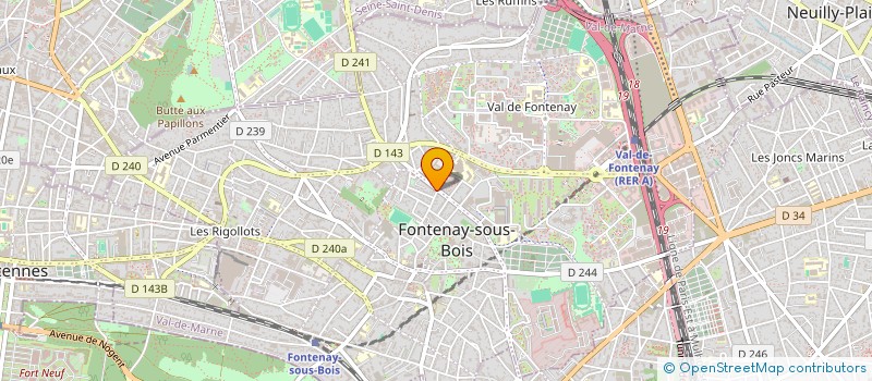 localisation de l'entreprise PRESTIGE EXPRESS à FONTENAY-SOUS-BOIS
