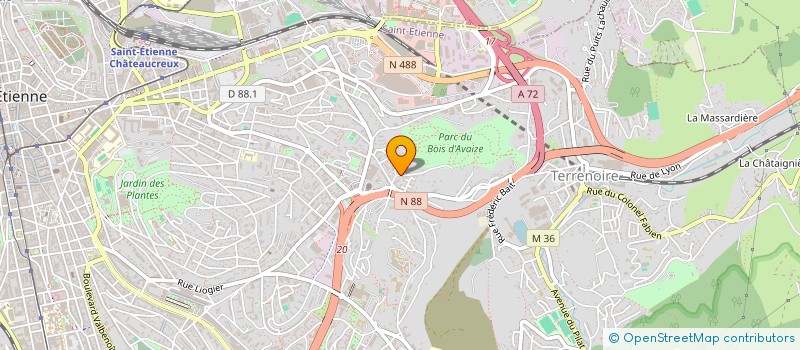 localisation de l'entreprise PRESTIGE FACADES  SAINT-ETIENNE