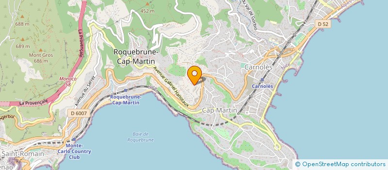 localisation de l'entreprise PRESTIGE FRANCE DISTRIBUTION à ROQUEBRUNE-CAP-MARTIN