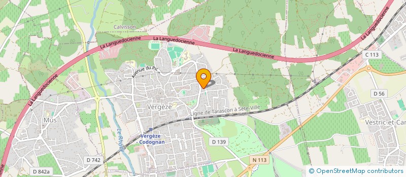 localisation de l'entreprise PRESTIGE GOUTTIERE  VERGEZE