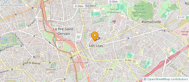 localisation de l'entreprise PRESTIGE GROUPE INTERNATIONALE  LES LILAS