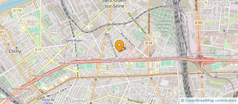 localisation de l'entreprise PRESTIGE HOTEL à SAINT-OUEN-SUR-SEINE
