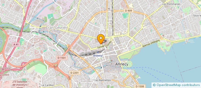 localisation de l'entreprise PRESTIGE IMMO SAVOIES à ANNECY