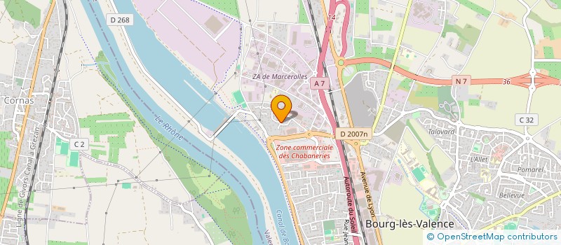 localisation de l'entreprise PRESTIGE IMMOBILIER  BOURG-LES-VALENCE