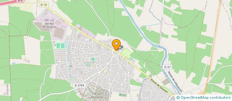 localisation de l'entreprise PRESTIGE IMMOBILIER  SAUVIAN