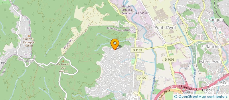 localisation de l'entreprise PRESTIGE JARDINS ET BATIS  MANDELIEU-LA-NAPOULE