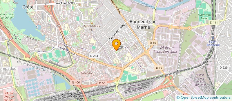 localisation de l'entreprise PRESTIGE LIGHT DIFFUSION à BONNEUIL-SUR-MARNE