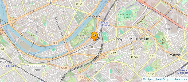 localisation de l'entreprise PRESTIGE LIMOUSINES à ISSY-LES-MOULINEAUX