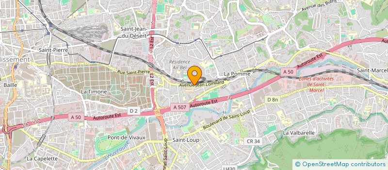 localisation de l'entreprise PRESTIGE LOCATION AMBULANCES  MARSEILLE