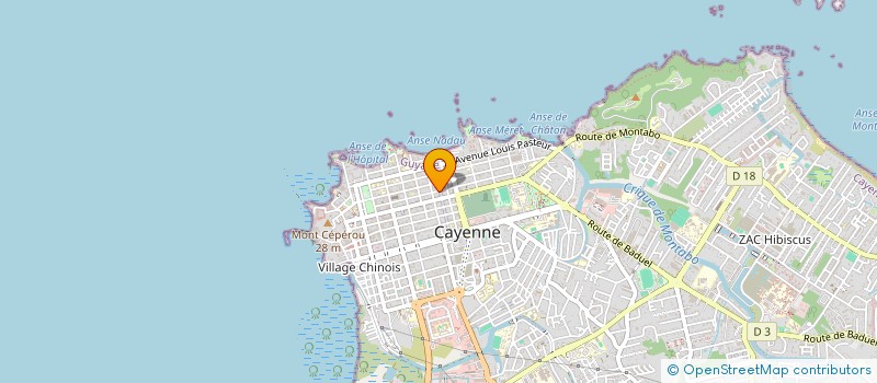 localisation de l'entreprise PRESTIGE LOCATIONS GUYANE  CAYENNE