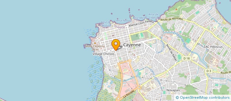 localisation de l'entreprise PRESTIGE LOISIRS GUYANE  CAYENNE