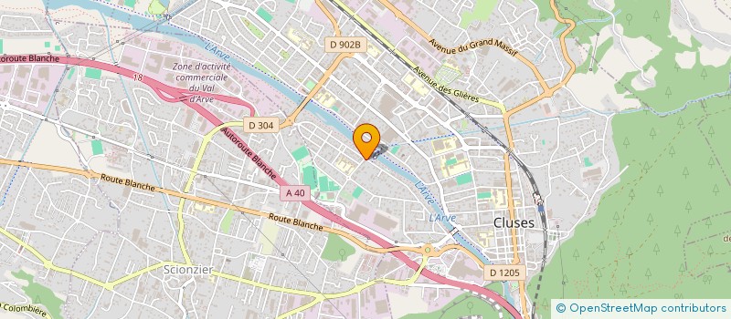 localisation de l'entreprise PRESTIGE MACONNERIE  CLUSES