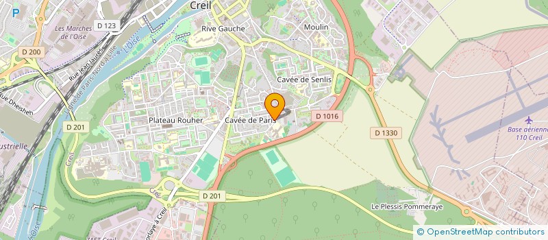 localisation de l'entreprise PRESTIGE MK  CREIL