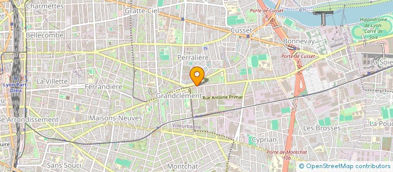 localisation de l'entreprise PRESTIGE MODE  VILLEURBANNE