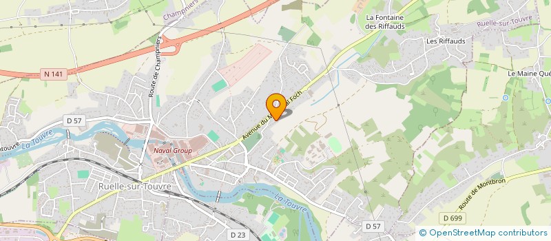 localisation de l'entreprise PRESTIGE MONTRES ET BIJOUX à RUELLE-SUR-TOUVRE