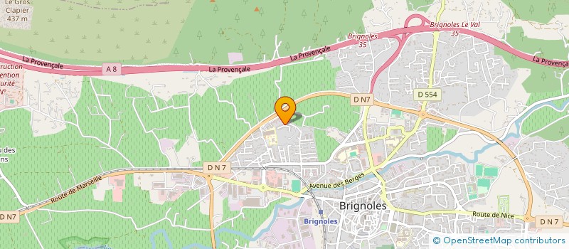 localisation de l'entreprise PRESTIGE NETTOYAGE PROPRETE à BRIGNOLES