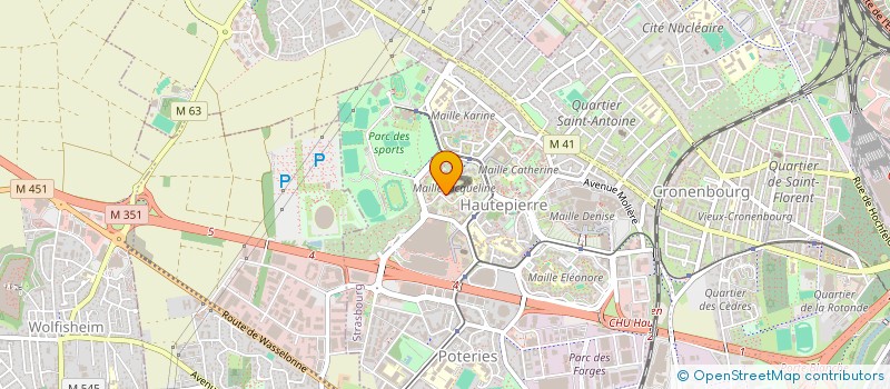localisation de l'entreprise PRESTIGE PEINTURE à STRASBOURG