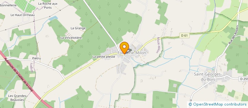 localisation de l'entreprise PRESTIGE PEINTURE  MAZE-MILON