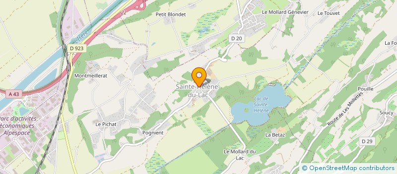 localisation de l'entreprise PRESTIGE PEINTURE  SAINTE-HELENE-DU-LAC