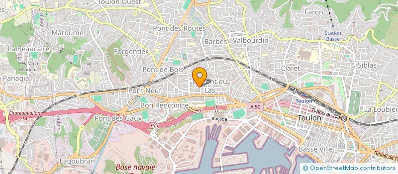 localisation de l'entreprise PRESTIGE PEINTURE RIVIERA  TOULON