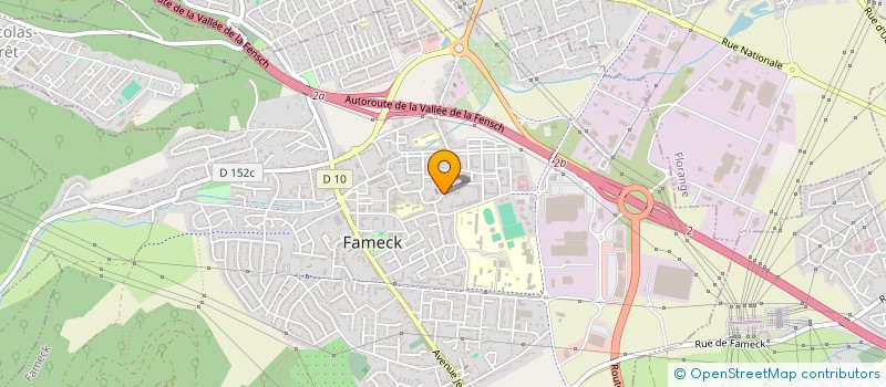 localisation de l'entreprise PRESTIGE PEINTURES  FAMECK