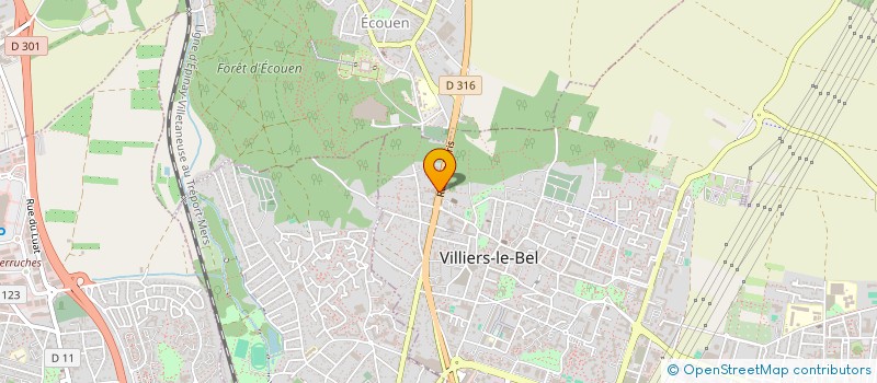 localisation de l'entreprise PRESTIGE PUB à VILLIERS LE BEL
