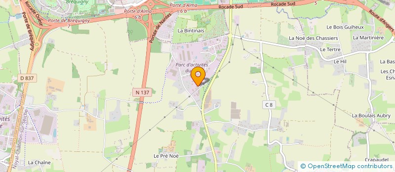 localisation de l'entreprise PRESTIGE REALISATION  NOYAL-CHATILLON-SUR-SEICHE