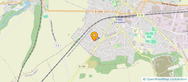 localisation de l'entreprise PRESTIGE & RECEPTIONS  CREPY-EN-VALOIS