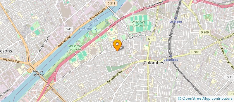 localisation de l'entreprise PRESTIGE SECURITE SERVICE à COLOMBES