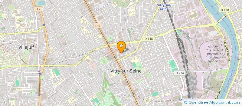 localisation de l'entreprise PRESTIGE SERVICE A LA PERSONNE à VITRY-SUR-SEINE