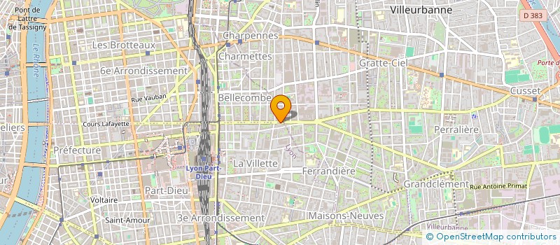 localisation de l'entreprise PRESTIGE SERVICES MODE  LYON