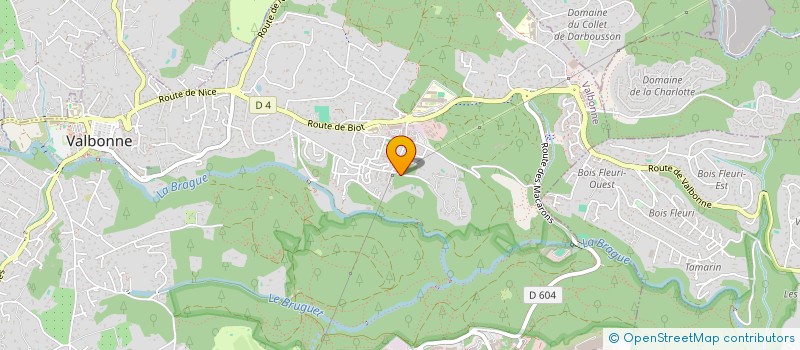 localisation de l'entreprise PRESTIGE STAFF  CHATEAUNEUF-GRASSE