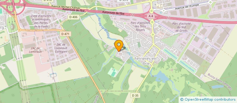 localisation de l'entreprise PRESTIGE SURVEILLANCE SECURITE PRIVE  FERRIERES-EN-BRIE